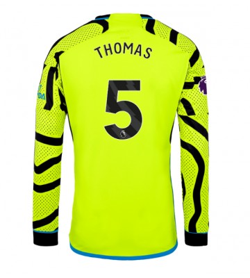 Lacne Muži Futbalové dres Arsenal Thomas Partey #5 2023-24 Dlhy Rukáv - Preč